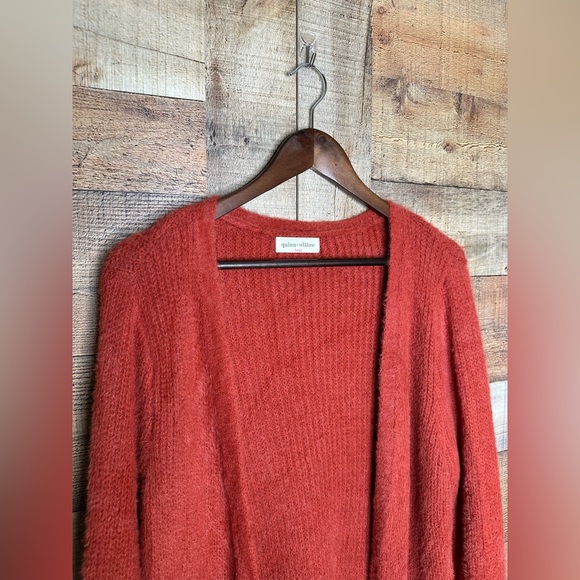 Quinn+Willow Burnt Orange sunset Long Cardigan L - Picture 4 of 7